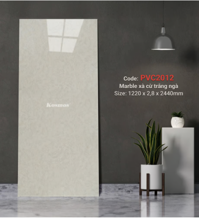 Marble xà cừ trắng ngà PVC2012