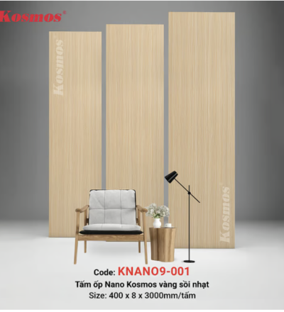 Nano 8mm SPC vàng sồi nhạt (Natural Oak) KNANO9-001