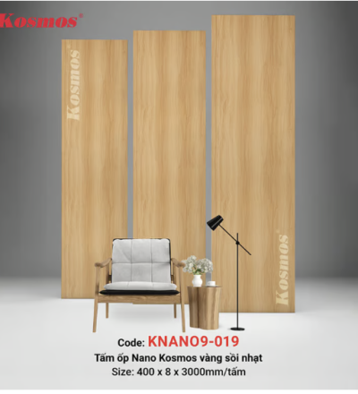 Nano 8mm SPC vàng sồi nhạt (Natural Oak) KNANO9-019