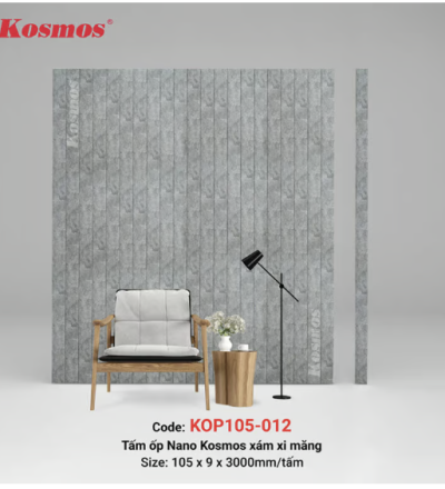 Nano 9mm SPC xám xi măng (Grey Marble) KOP105-012