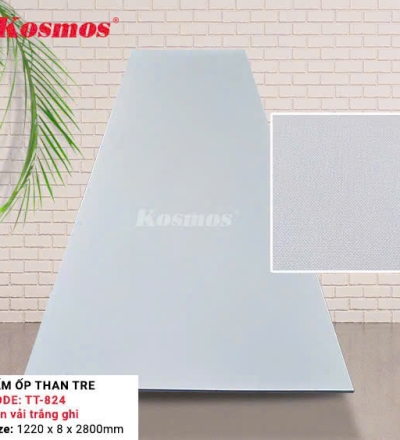 Vân vải trắng ghi TT-824